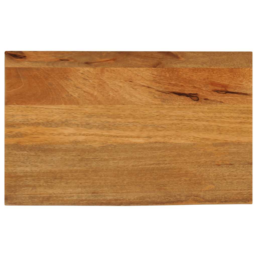 Dessus de table à bord vivant 50x40x2,5 cm bois massif manguier - XIOS