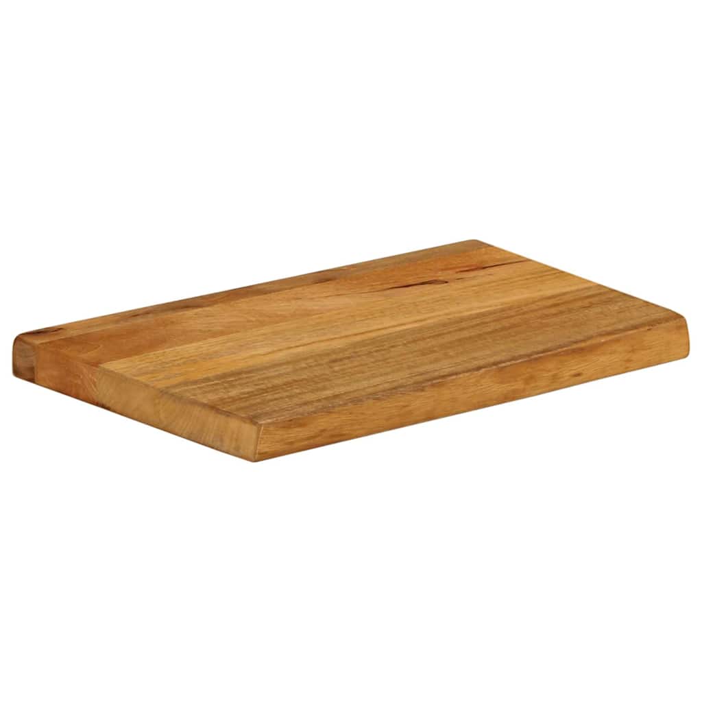 Dessus de table à bord vivant 50x40x2,5 cm bois massif manguier - XIOS