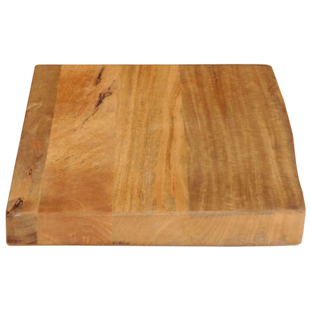 Dessus de table à bord vivant 50x40x2,5 cm bois massif manguier