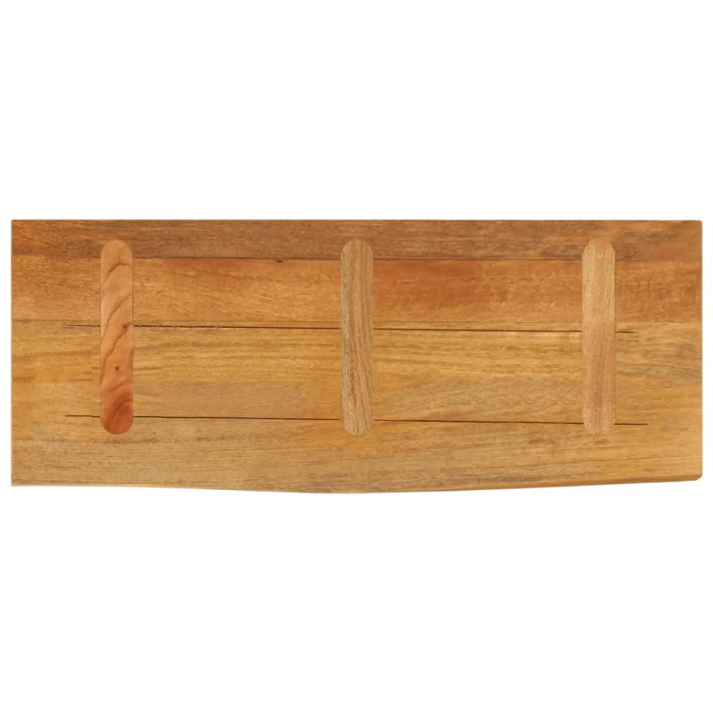 Dessus de table à bord vivant 90x40x2,5 cm bois massif manguier - XIOS
