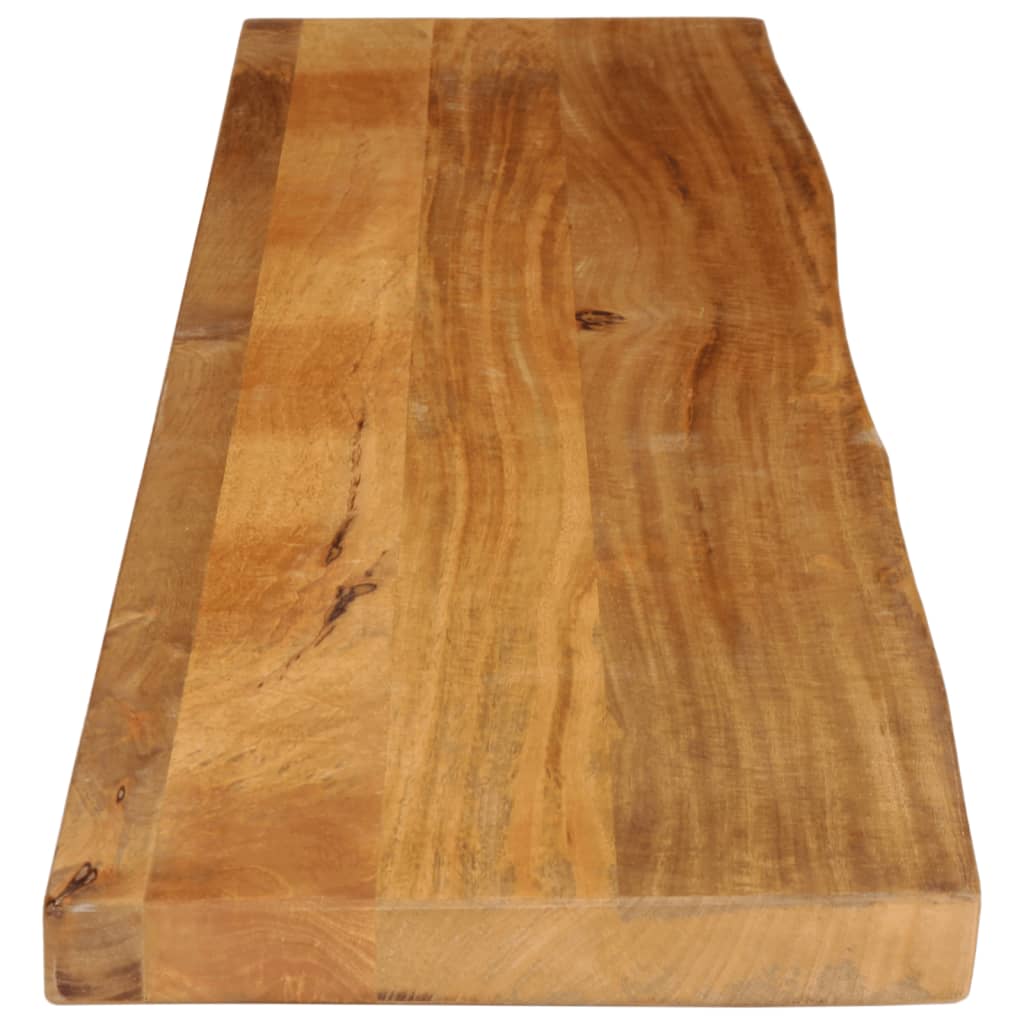 Dessus de table à bord vivant 180x40x2,5cm bois massif manguier - XIOS