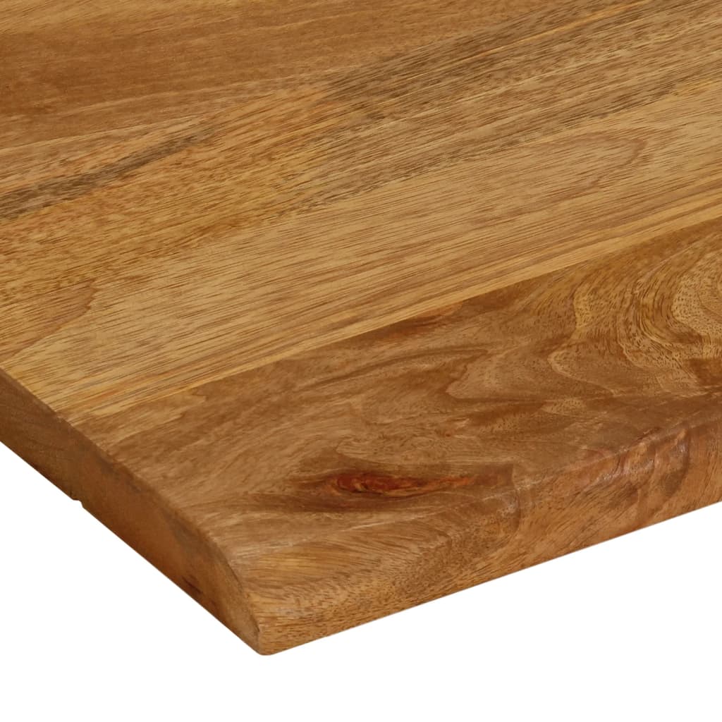 Dessus de table à bord vivant 60x60x2,5 cm bois massif manguier - XIOS