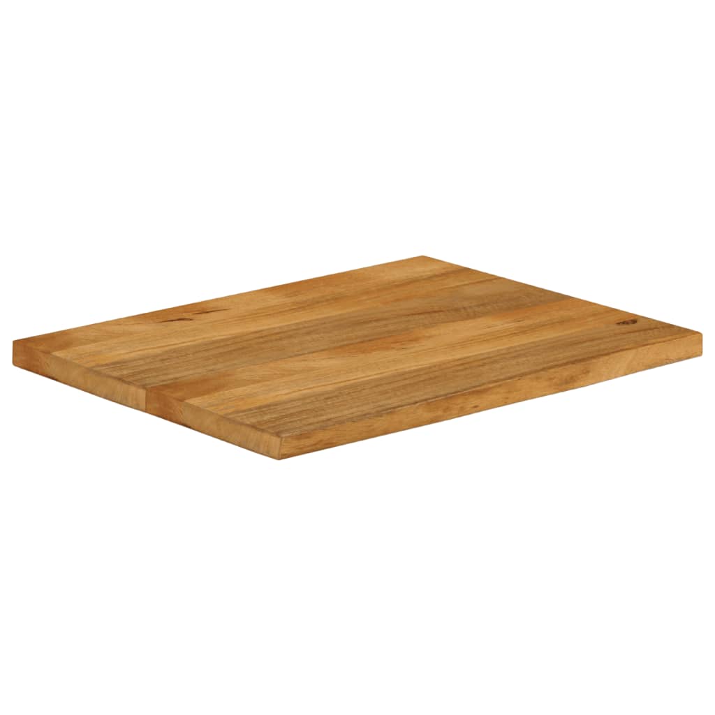 Dessus de table à bord vivant 90x60x2,5 cm bois massif manguier - XIOS