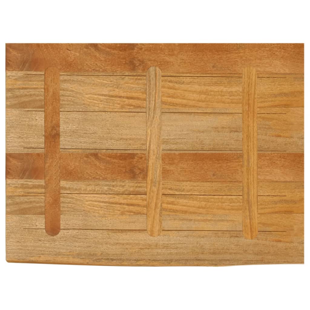 Dessus de table à bord vivant 90x60x2,5 cm bois massif manguier - XIOS