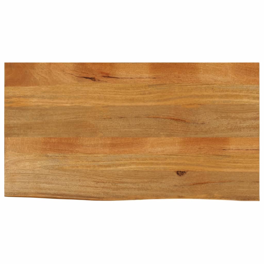 Dessus de table à bord vivant 120x60x2,5cm bois massif manguier - XIOS