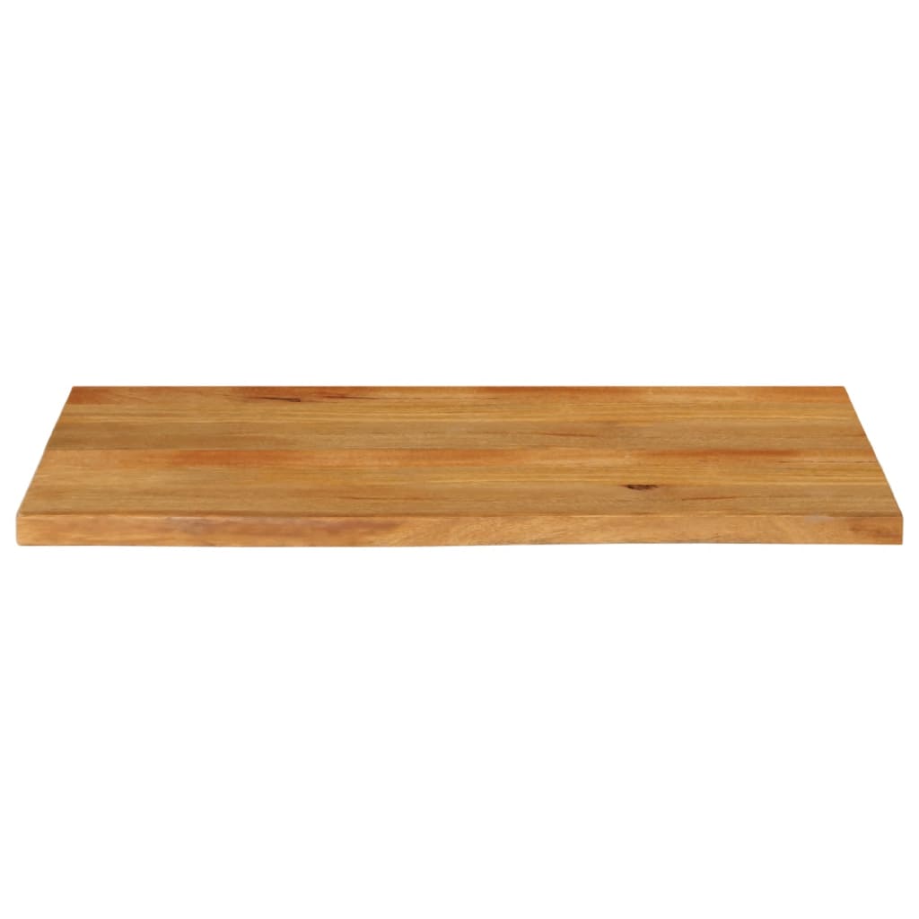 Dessus de table à bord vivant 120x60x2,5cm bois massif manguier - XIOS