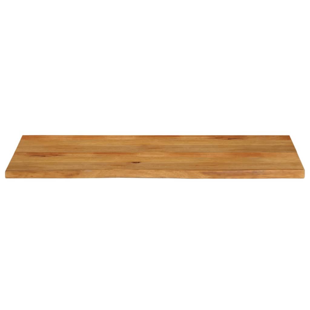 Dessus de table à bord vivant 140x60x2,5cm bois massif manguier - XIOS