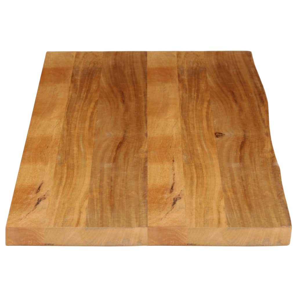 Dessus de table à bord vivant 140x60x2,5cm bois massif manguier - XIOS