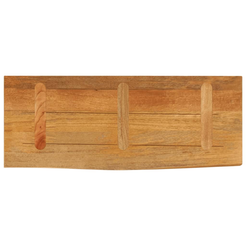 Dessus de table à bord vivant 90x20x3,8 cm bois massif manguier - XIOS