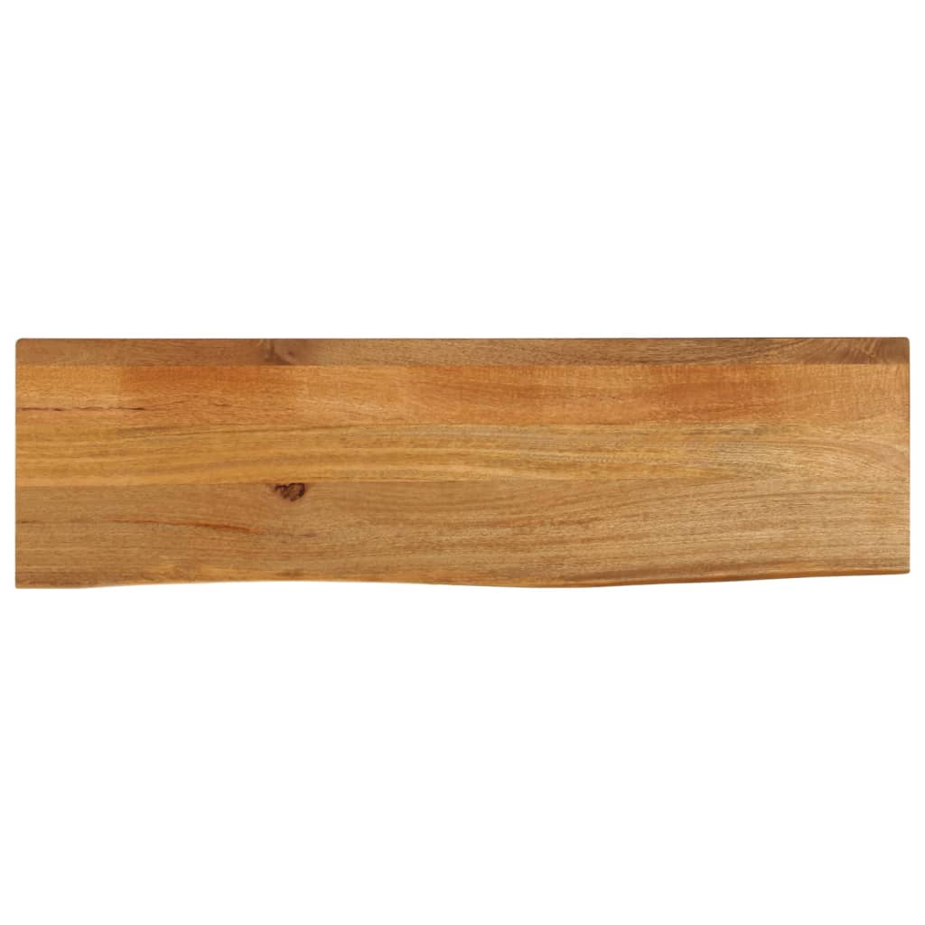 Dessus de table à bord vivant 120x30x3,8cm bois massif manguier - XIOS