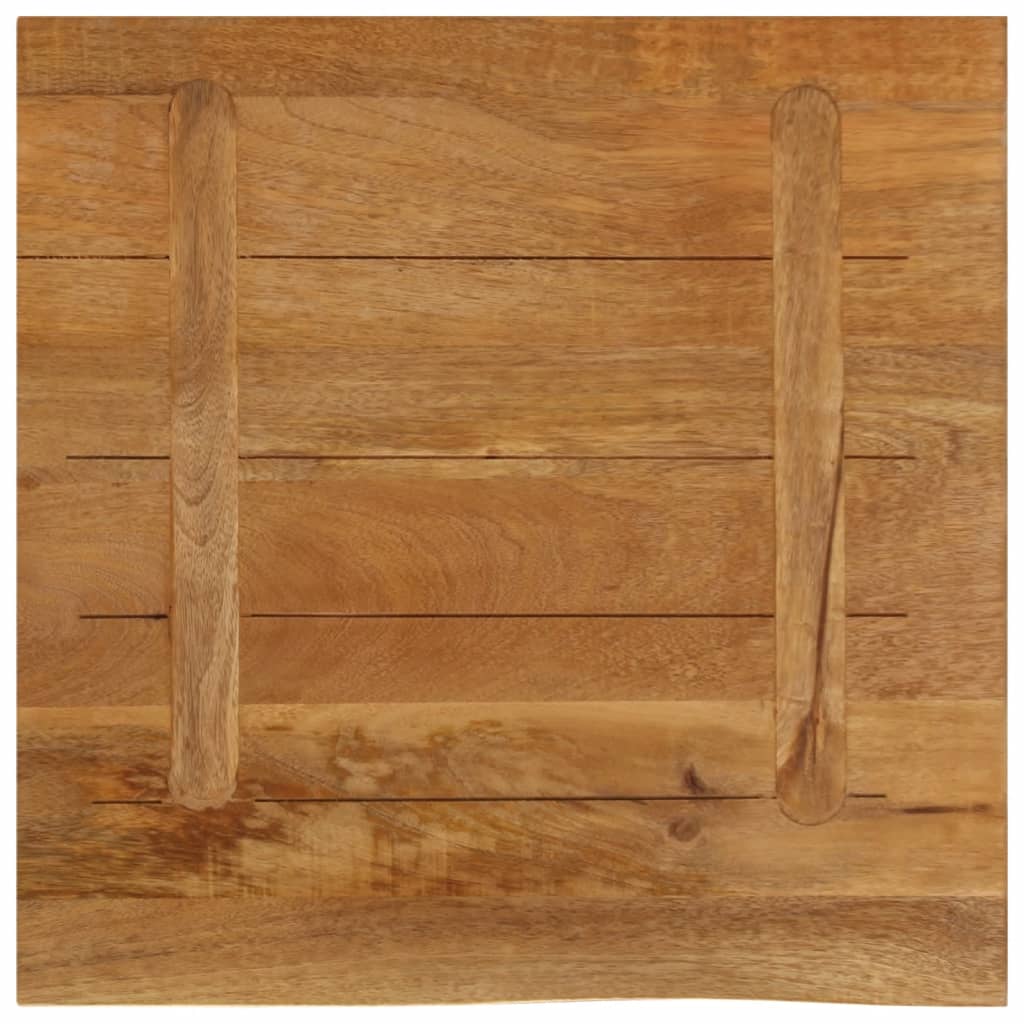Dessus de table à bord vivant 40x40x3,8 cm bois massif manguier - XIOS