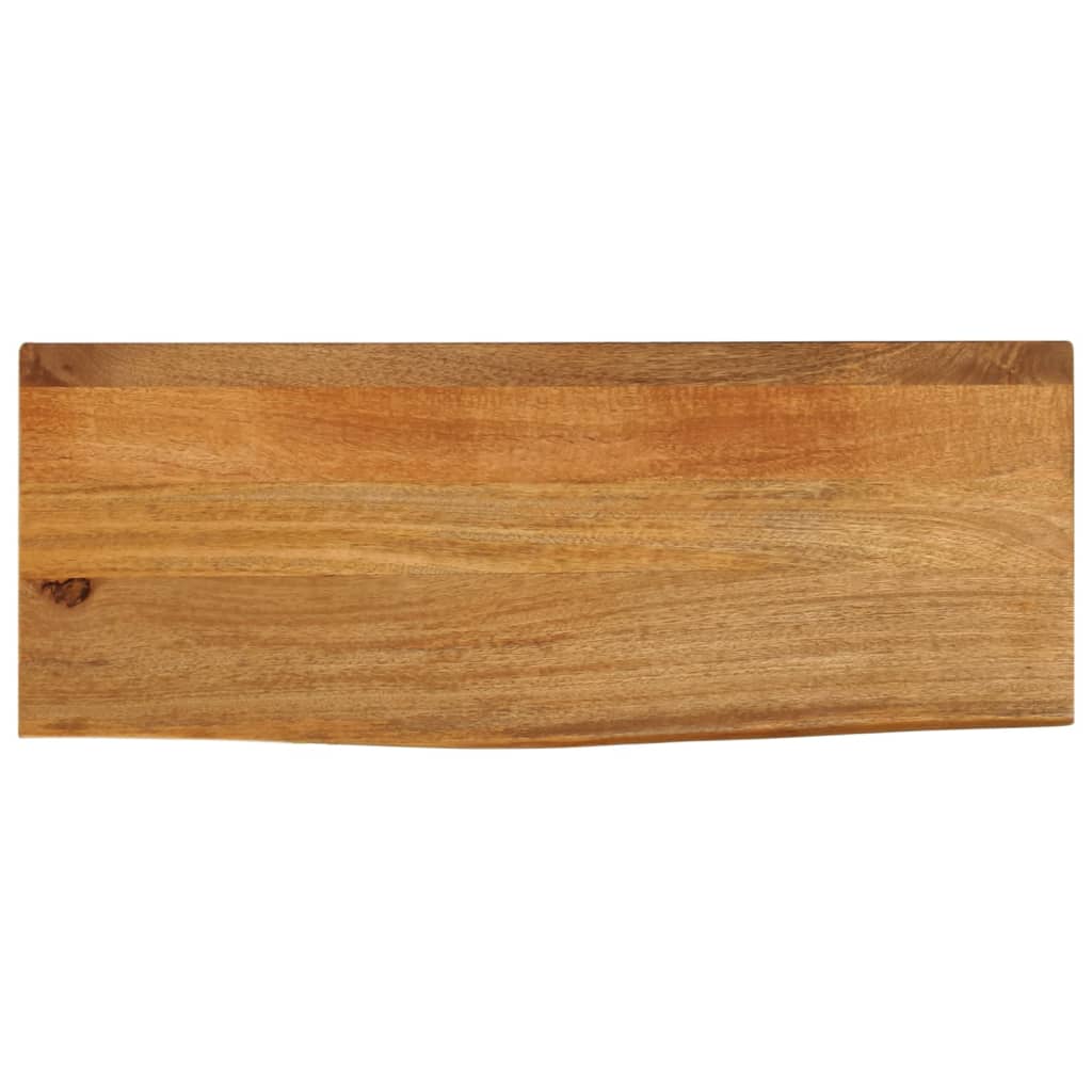 Dessus de table à bord vivant 80x40x3,8 cm bois massif manguier - XIOS