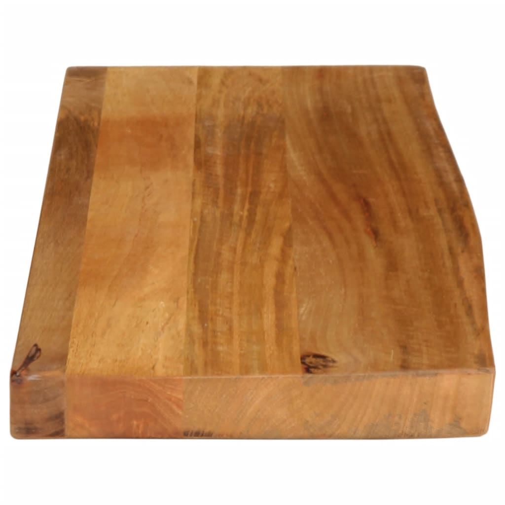 Dessus de table à bord vivant 80x40x3,8 cm bois massif manguier - XIOS