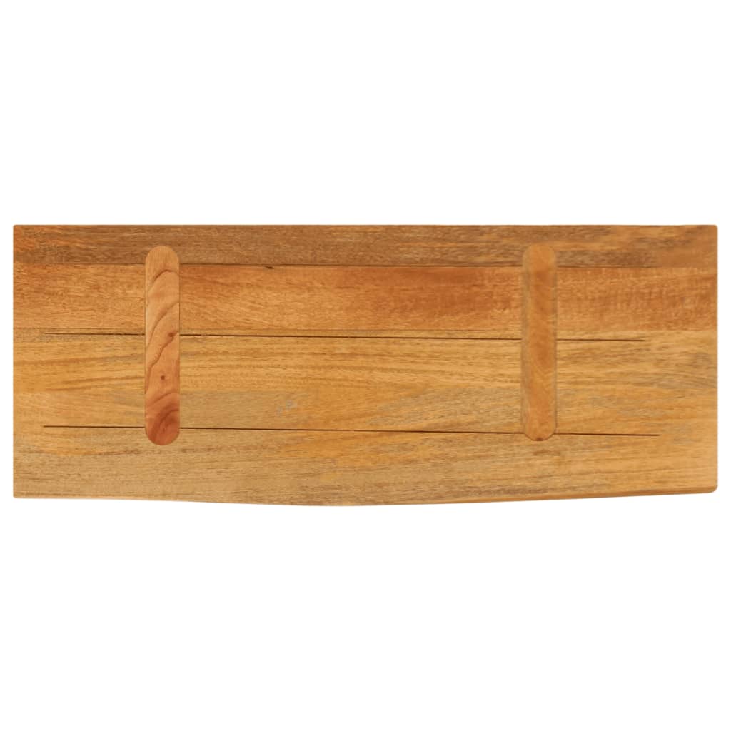 Dessus de table à bord vivant 80x40x3,8 cm bois massif manguier - XIOS