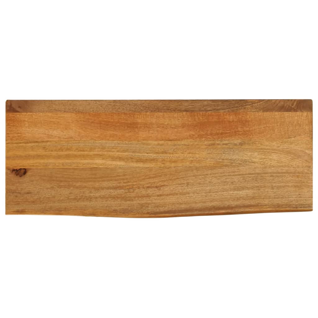 Dessus de table à bord vivant 90x40x3,8 cm bois massif manguier - XIOS