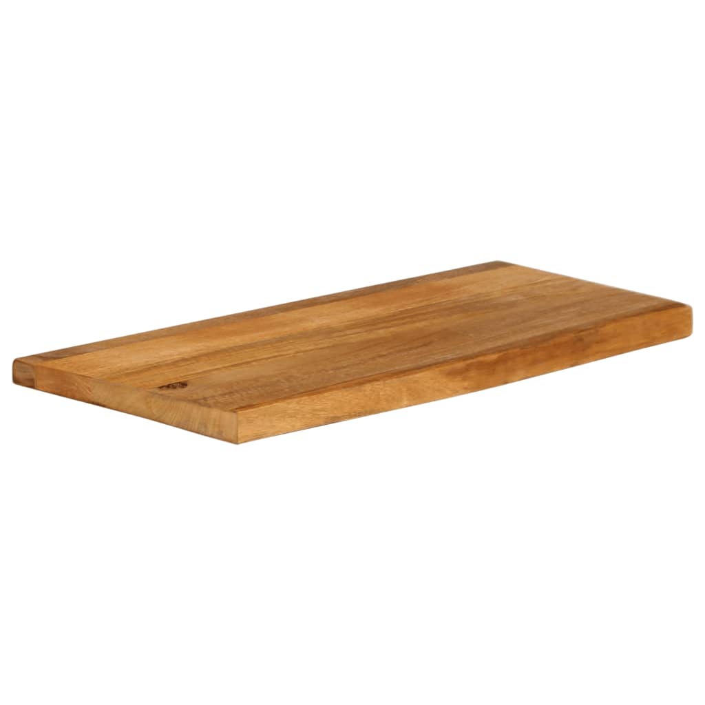 Dessus de table à bord vivant 90x40x3,8 cm bois massif manguier - XIOS