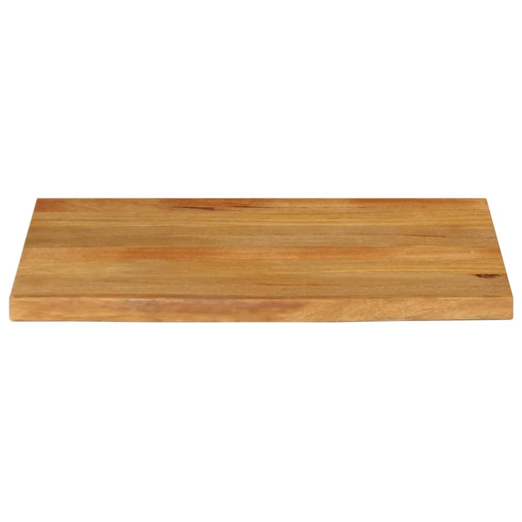 Dessus de table à bord vivant 80x60x3,8 cm bois massif manguier - XIOS