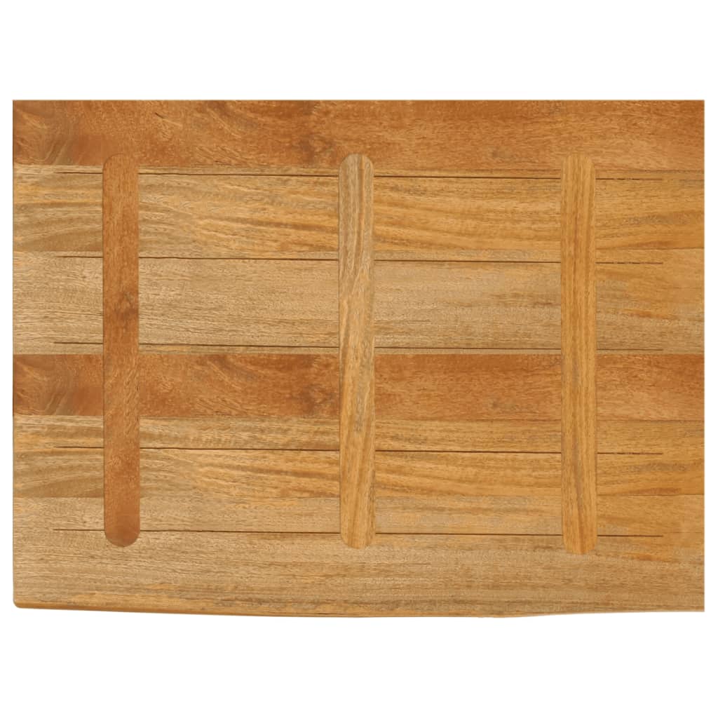 Dessus de table à bord vivant 90x60x3,8 cm bois massif manguier - XIOS