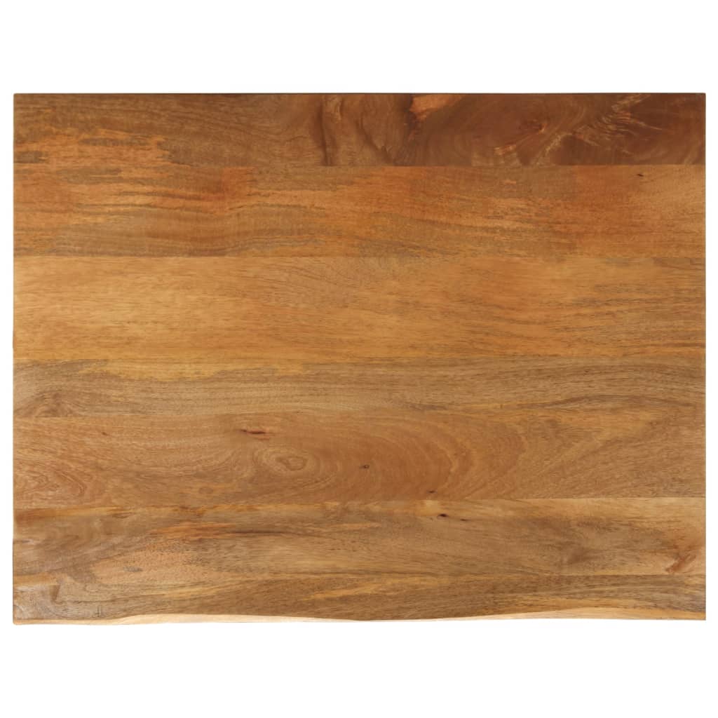 Dessus de table à bord vivant 110x80x3,8cm bois massif manguier - XIOS