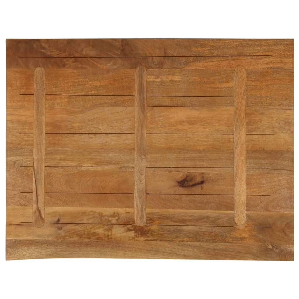 Dessus de table à bord vivant 110x80x3,8cm bois massif manguier - XIOS