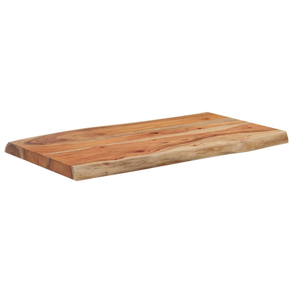 Dessus de table 70x40x2,5 cm rectangulaire bois massif d'acacia - XIOS