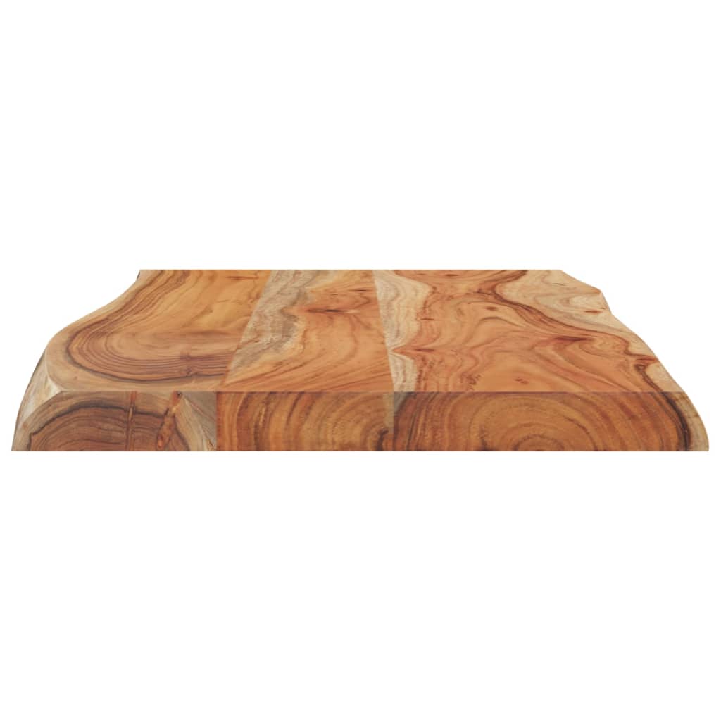 Dessus de table 70x40x2,5 cm rectangulaire bois massif d'acacia - XIOS