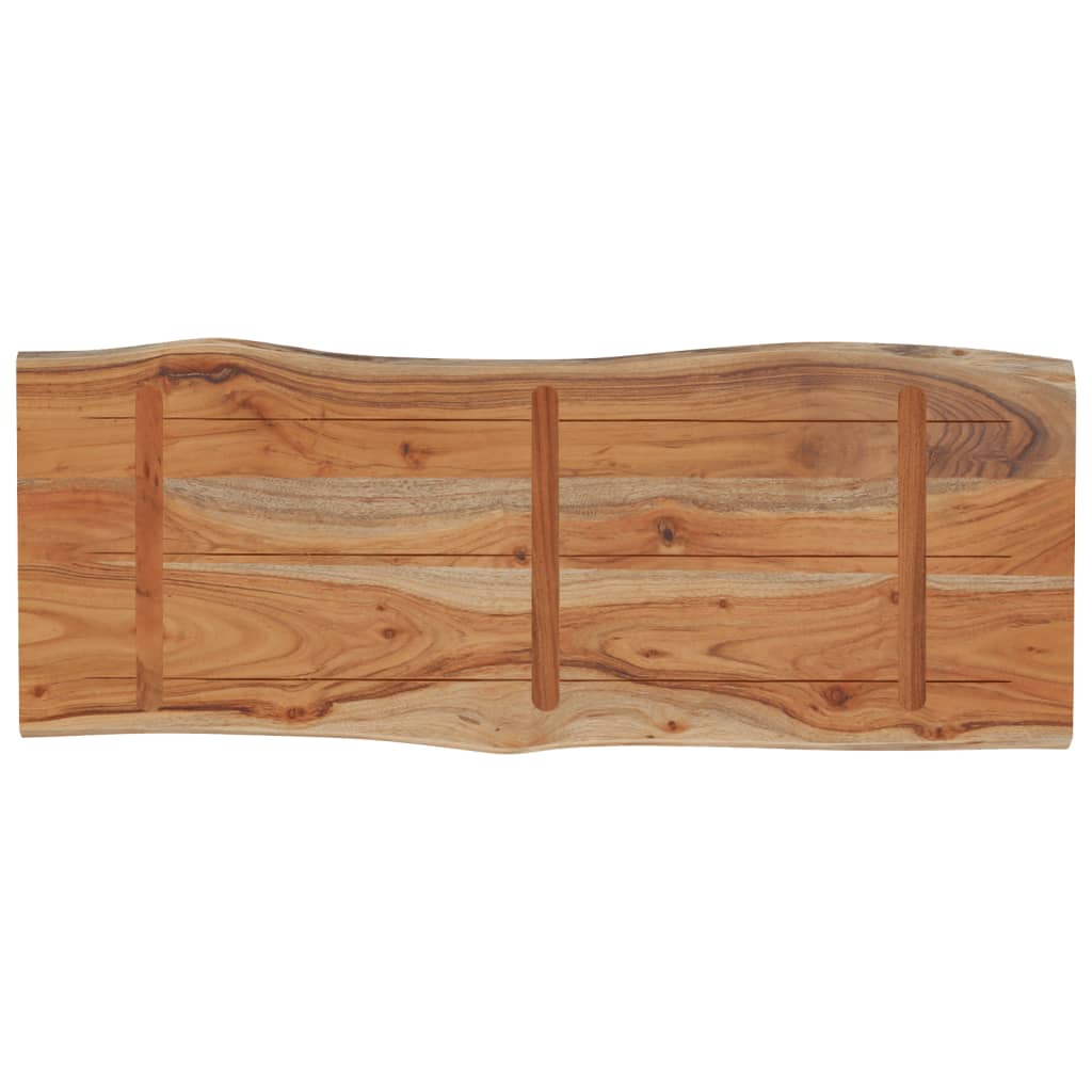Dessus de table 80x40x2,5 cm rectangulaire bois massif acacia - XIOS