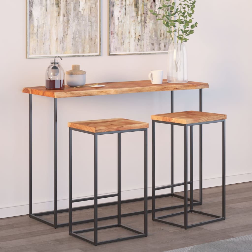 Dessus de table 110x40x2,5 cm rectangulaire bois massif acacia - XIOS