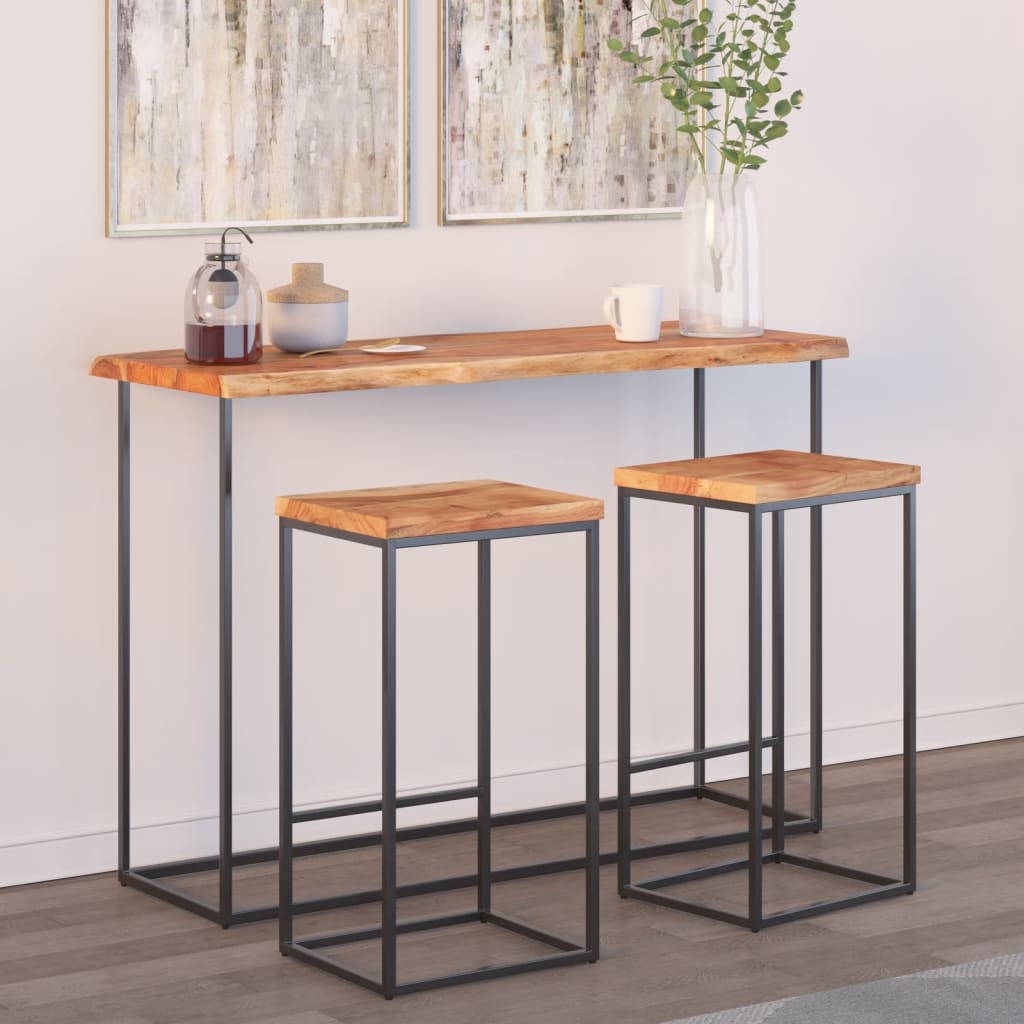 Dessus de table 140x40x2,5 cm rectangulaire bois massif acacia - XIOS