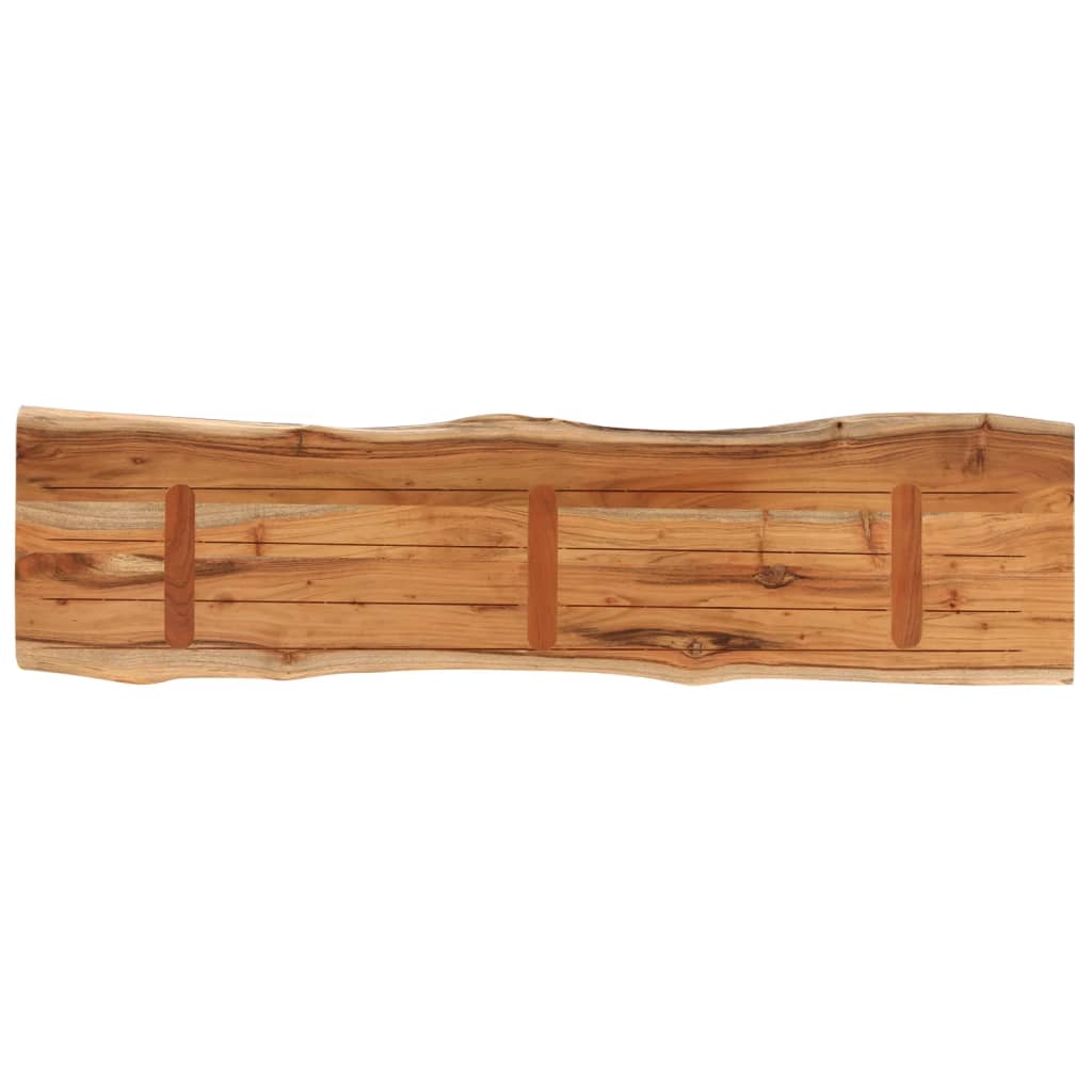 Dessus de table 180x40x2,5 cm rectangulaire bois massif acacia