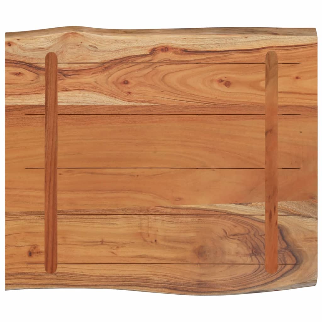Dessus de table 70x60x2,5 cm rectangulaire bois massif acacia
