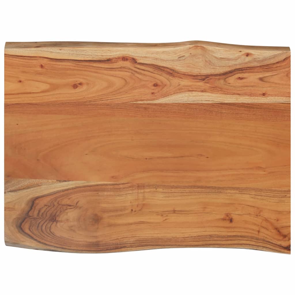 Dessus de table 80x60x2,5 cm rectangulaire bois massif acacia - XIOS
