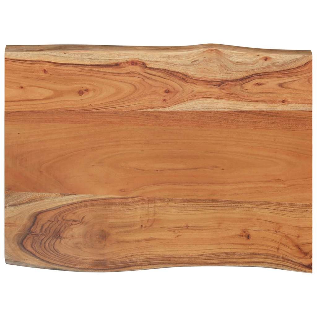 Dessus de table 80x60x2,5 cm rectangulaire bois massif acacia - XIOS