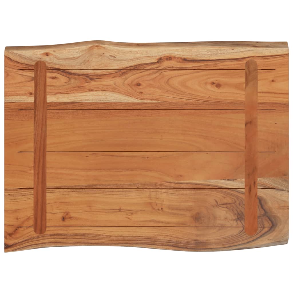 Dessus de table 80x60x2,5 cm rectangulaire bois massif acacia - XIOS