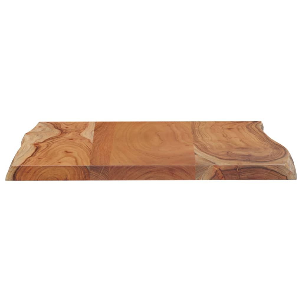 Dessus de table 80x60x2,5 cm rectangulaire bois massif acacia - XIOS