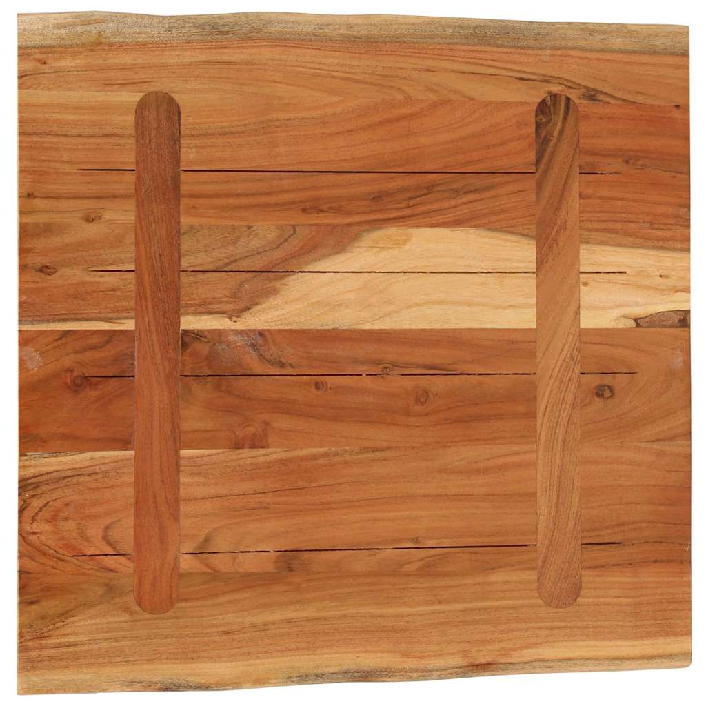 Dessus de bureau 80x80x2,5 cm carré bois massif d'acacia - XIOS
