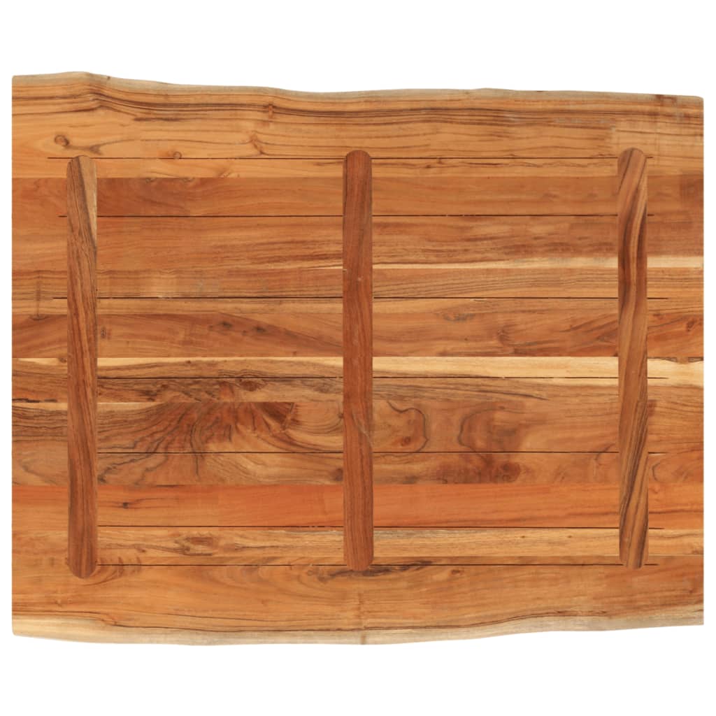 Dessus de table 90x80x2,5 cm rectangulaire bois massif d'acacia