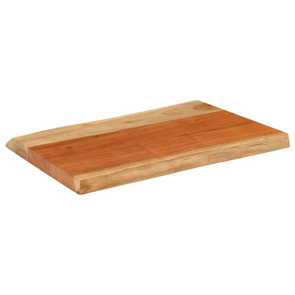 Dessus de table 60x40x3,8 cm rectangulaire bois massif d'acacia - XIOS