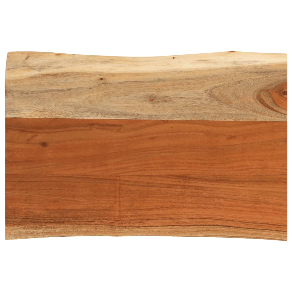 Dessus de table 70x40x3,8 cm rectangulaire bois massif d'acacia - XIOS