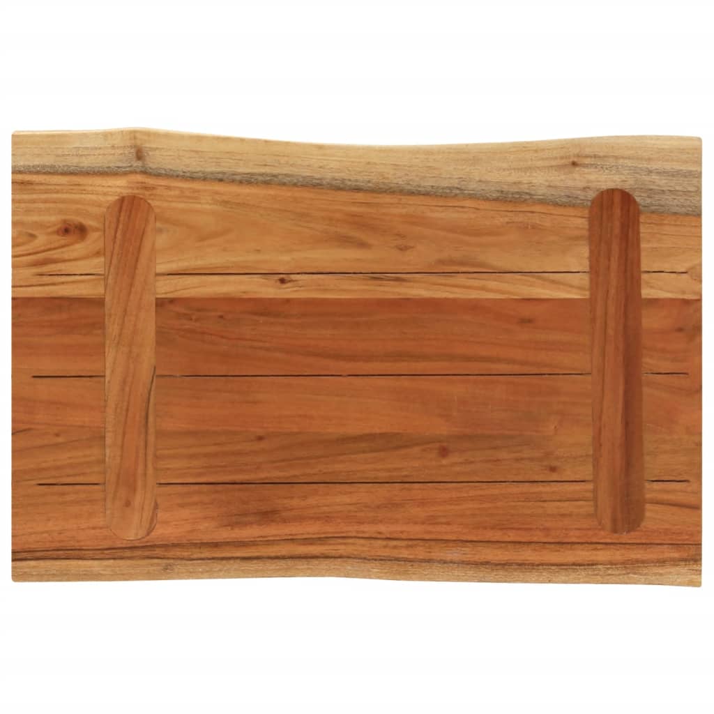Dessus de table 70x40x3,8 cm rectangulaire bois massif d'acacia - XIOS