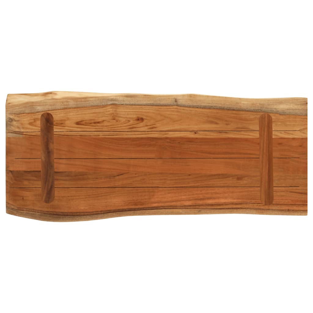 Dessus de table 80x40x3,8 cm rectangulaire bois massif acacia - XIOS