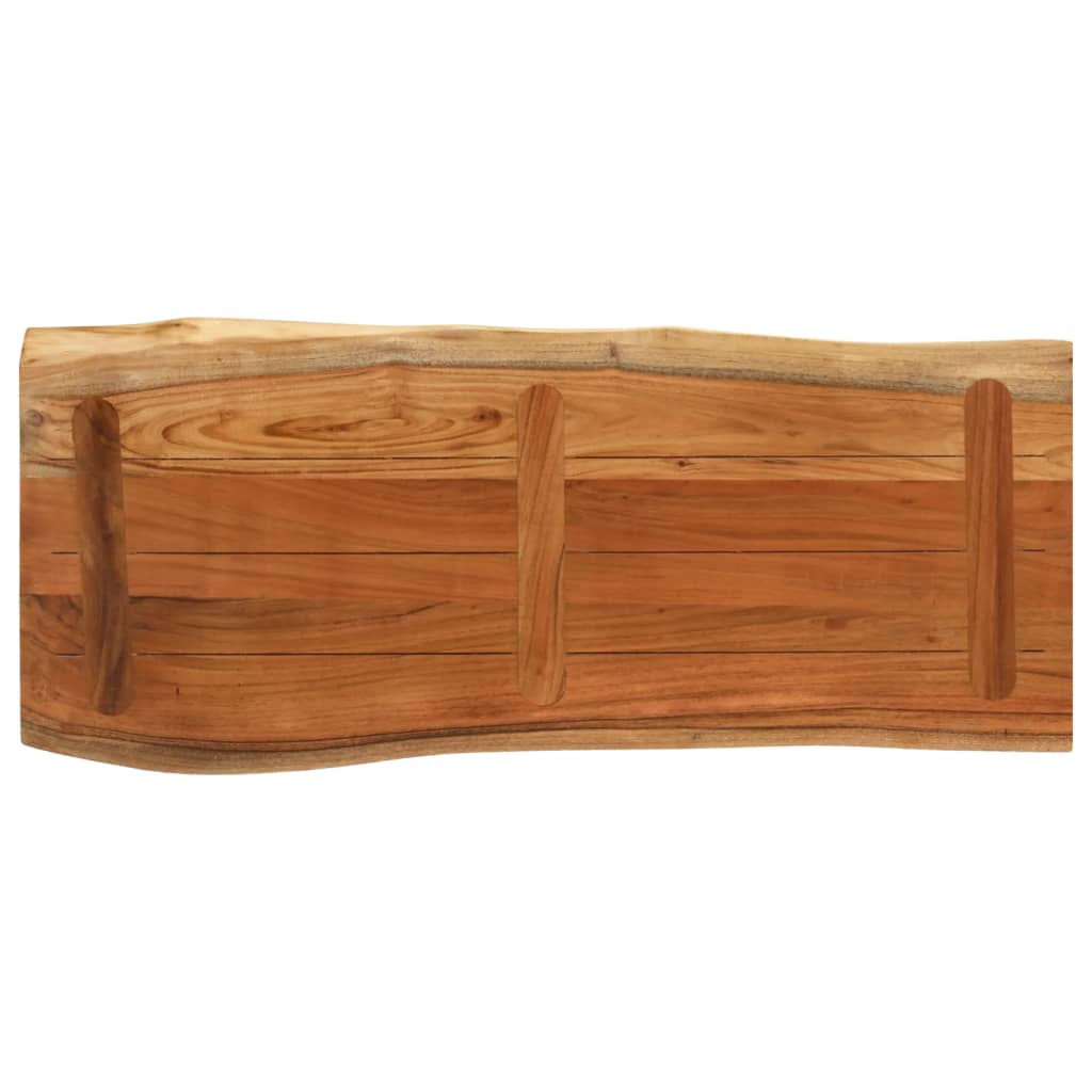 Dessus de table 90x40x3,8 cm rectangulaire bois massif acacia - XIOS