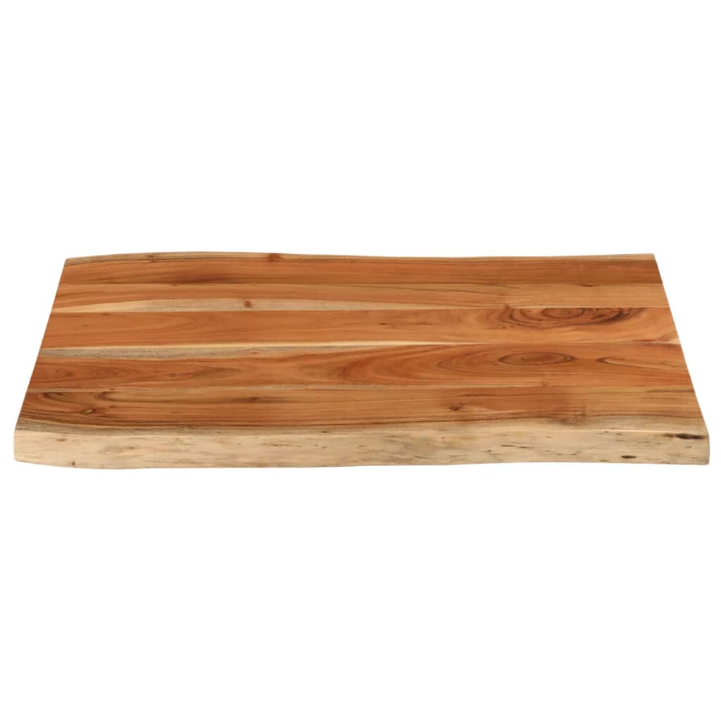 Dessus de table 70x60x3,8 cm rectangulaire bois massif d'acacia - XIOS
