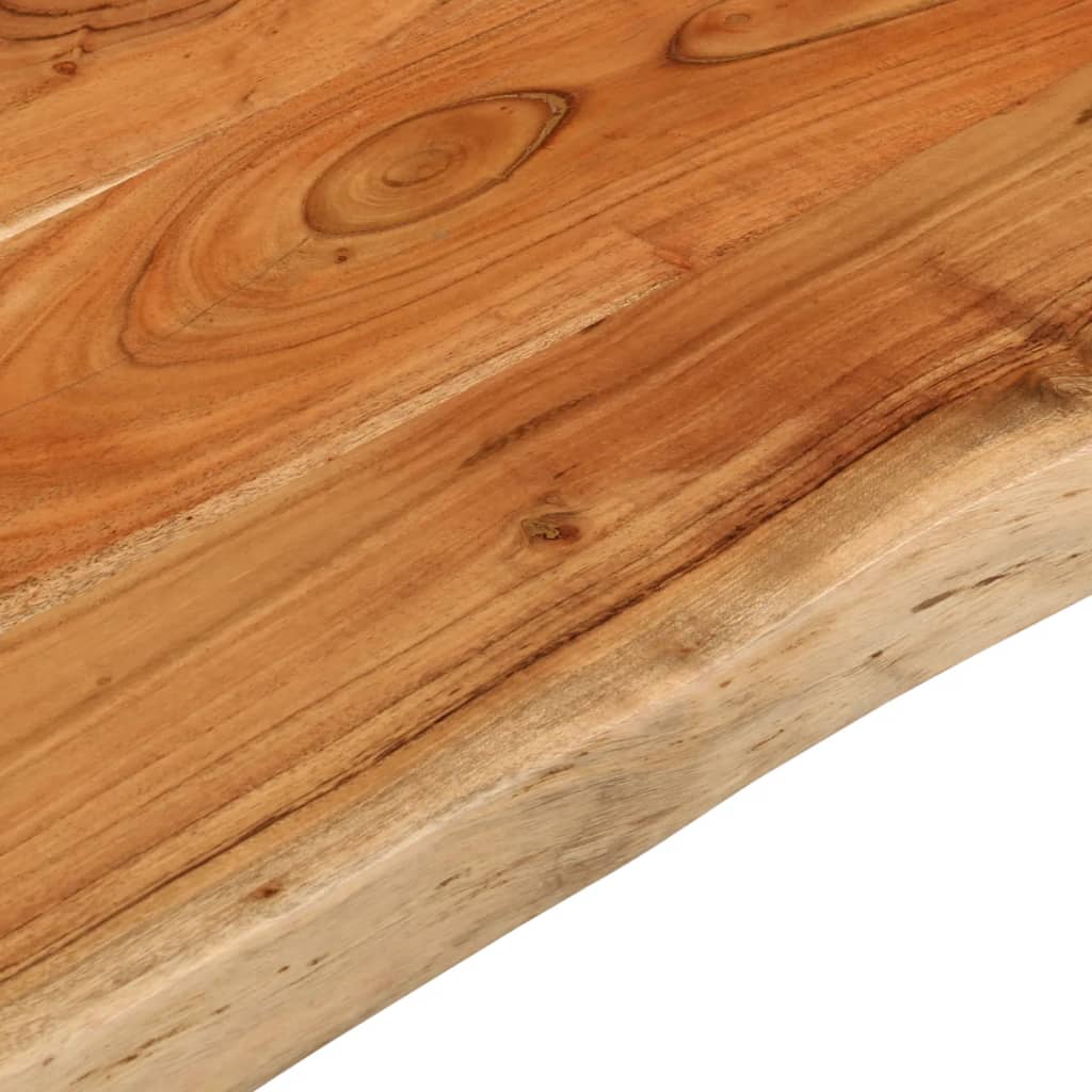 Dessus de table 70x60x3,8 cm rectangulaire bois massif d'acacia - XIOS