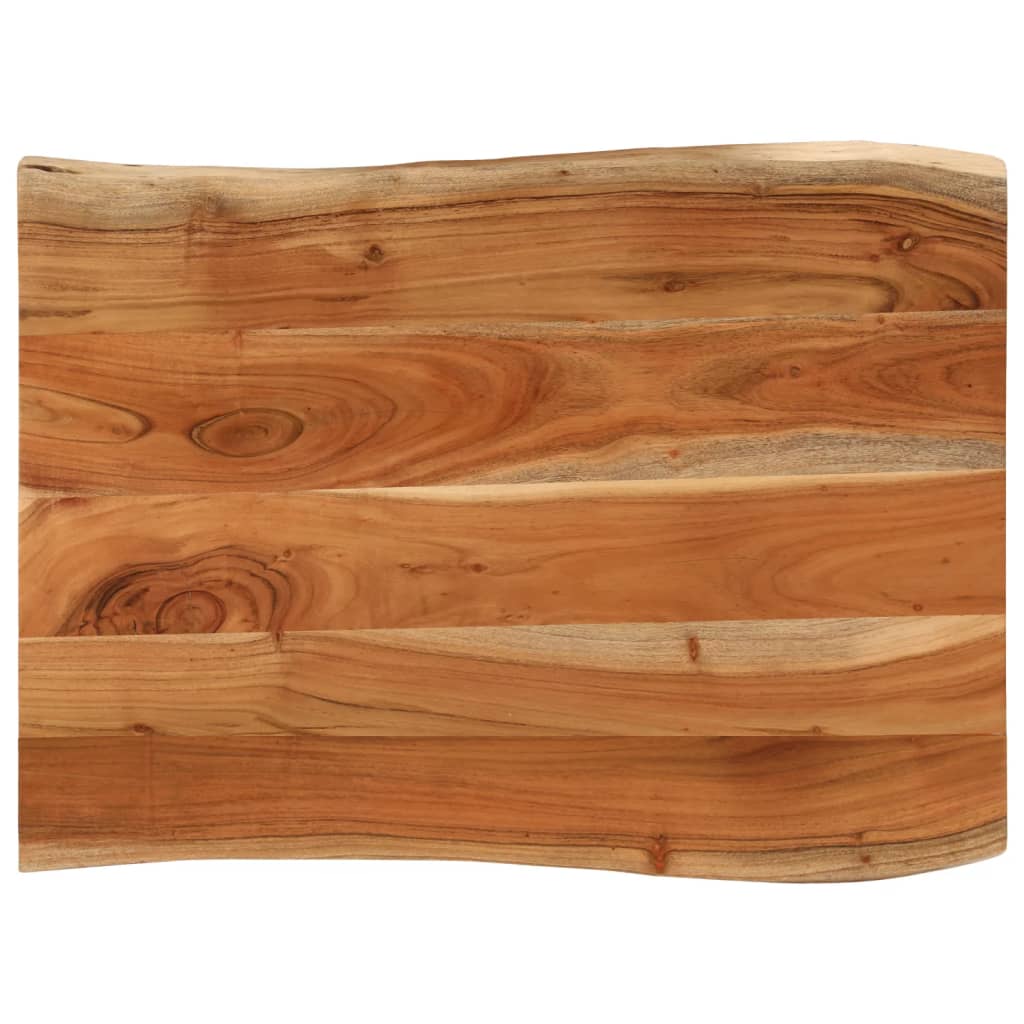 Dessus de table 80x60x3,8 cm rectangulaire bois massif d'acacia - XIOS