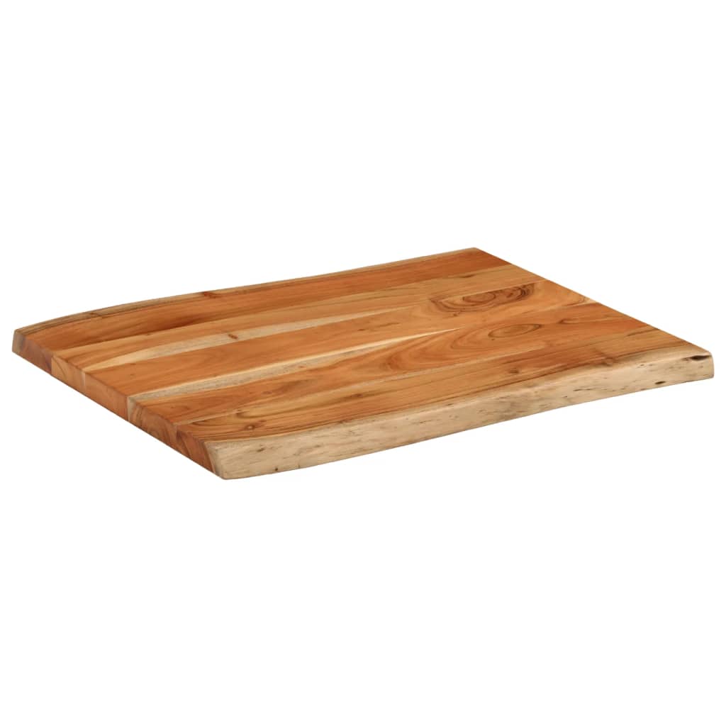Dessus de table 80x60x3,8 cm rectangulaire bois massif d'acacia - XIOS