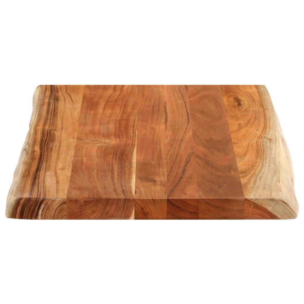 Dessus de table 80x60x3,8 cm rectangulaire bois massif d'acacia - XIOS
