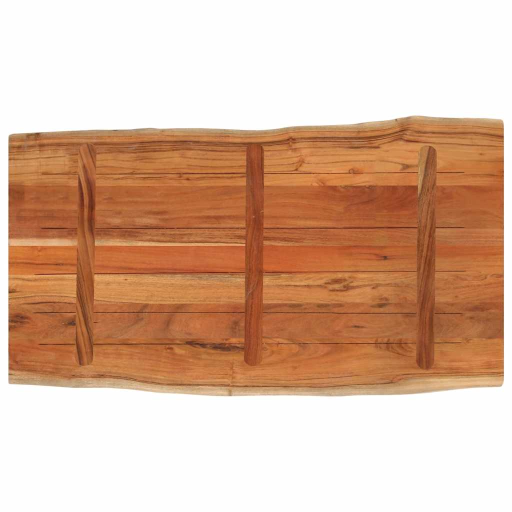 Dessus de table 100x60x3,8cm rectangulaire bois massif d'acacia - XIOS