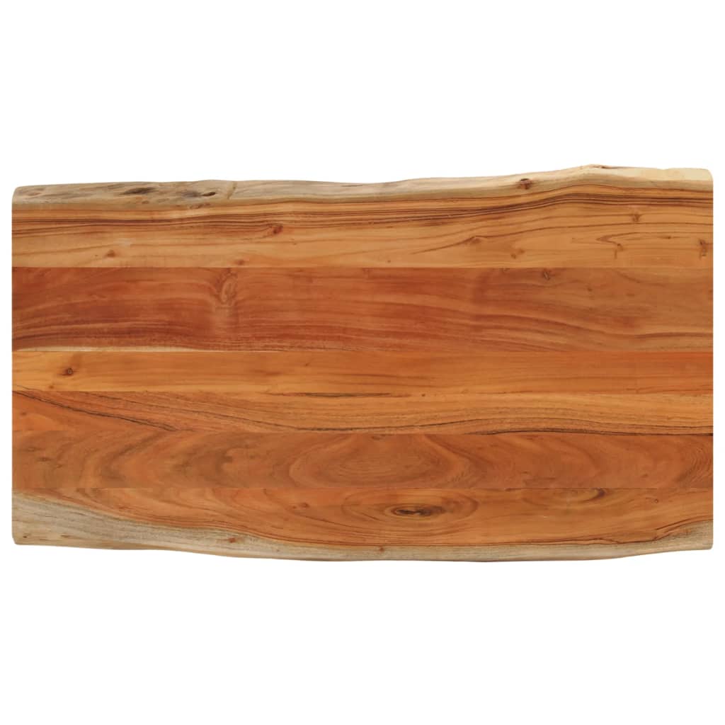 Dessus de table 110x60x3,8cm rectangulaire bois massif d'acacia - XIOS