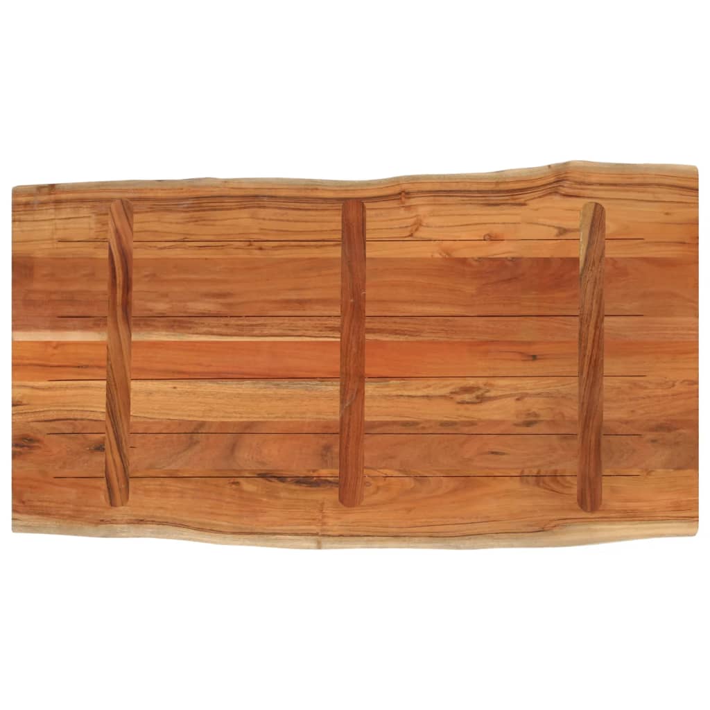 Dessus de table 120x60x3,8cm rectangulaire bois massif d'acacia - XIOS